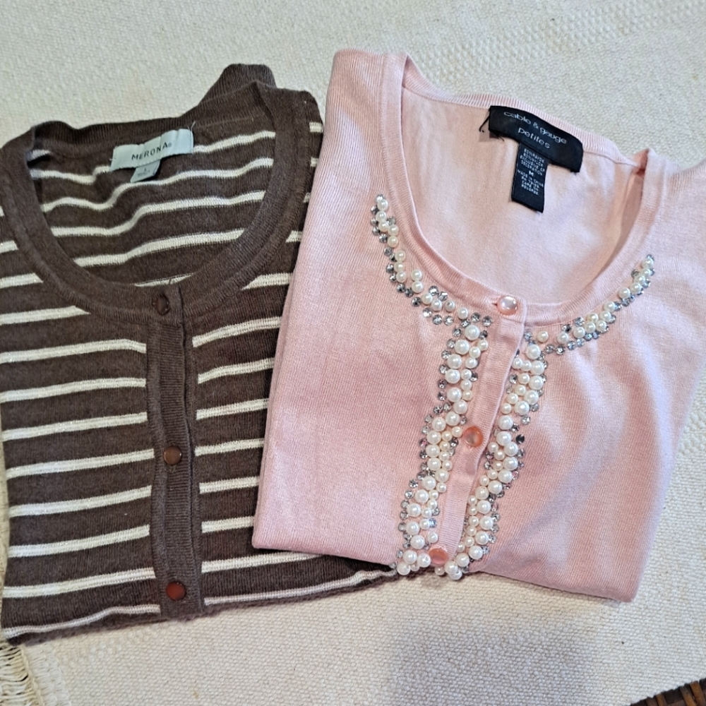 Two sweaters size (m) and (L)